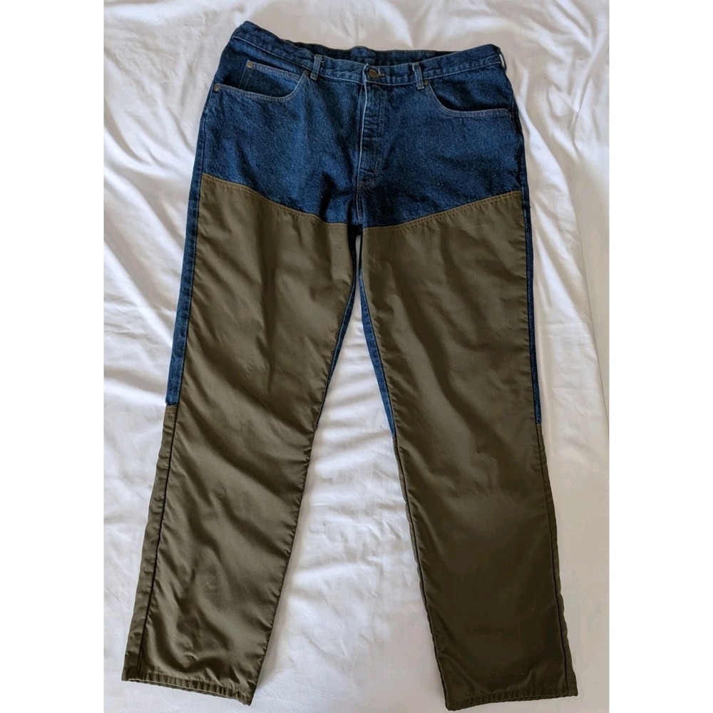 LL Bean Brush‎ Guard Denim Blue Jeans Men's 40x31 Hunting / Outdoors